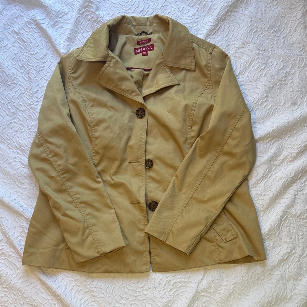 Nine West Women's Beige Trench Coat